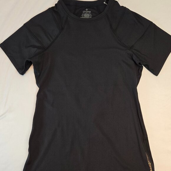 TOMMIE COPPER Women Shoulder Support, Posture Compression Shirt Sz L Black - Picture 4 of 12